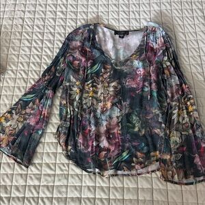 Karen Kane Multicolor Floral Blouse